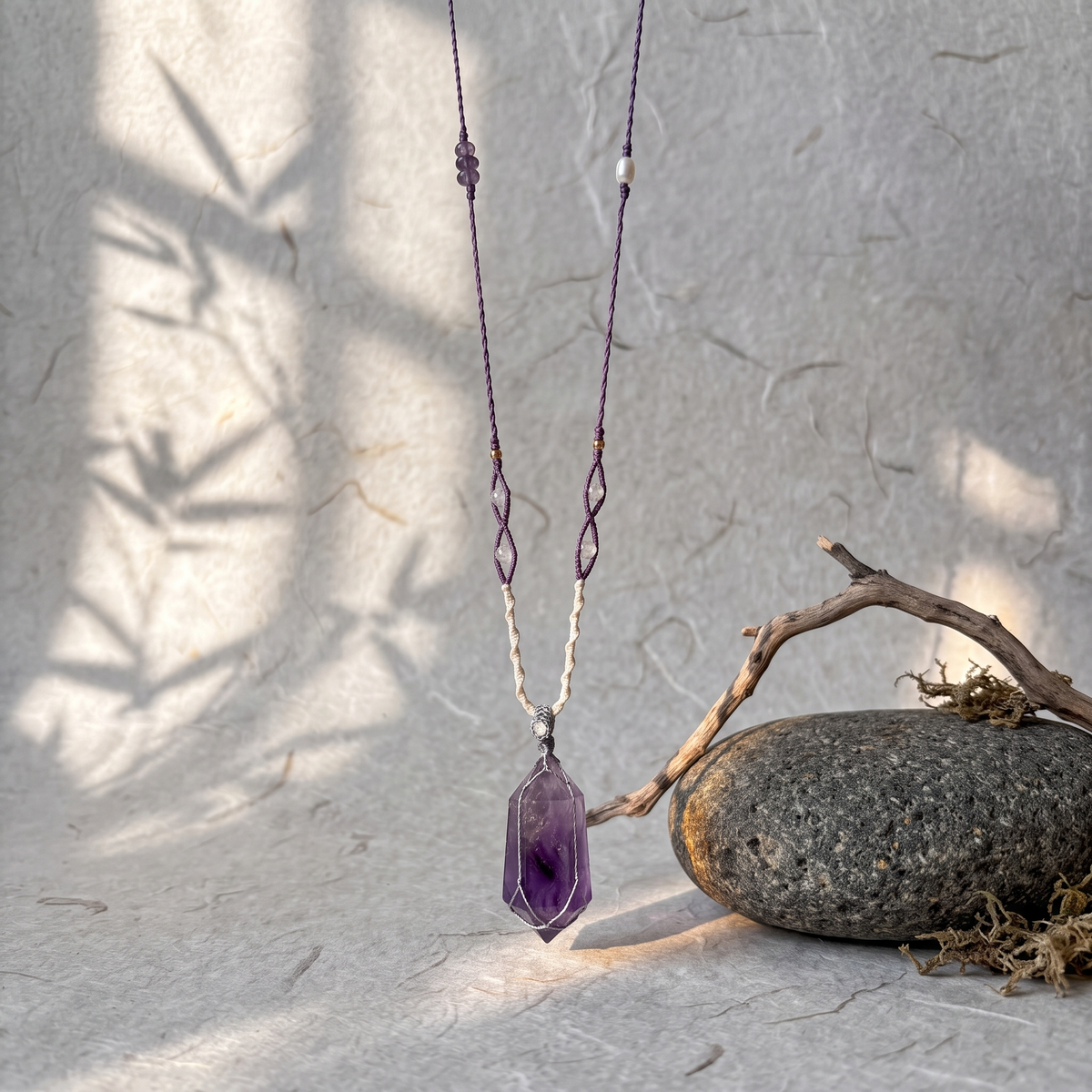 Soft Pink Crystal Necklace