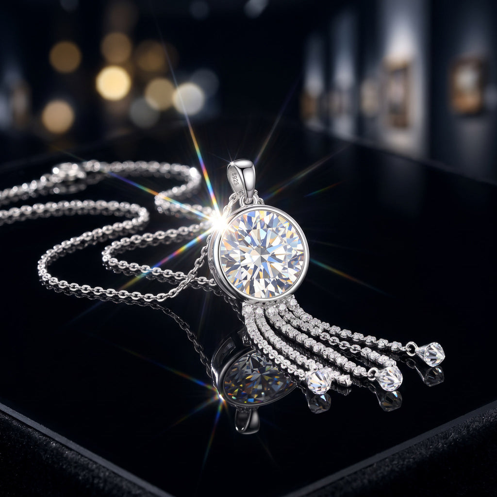 Celestial Lunar Drop Necklace