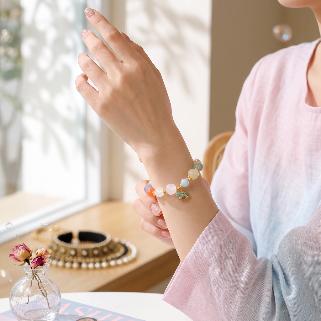 Blossom & Blessing Mixed Gemstone Bracelet