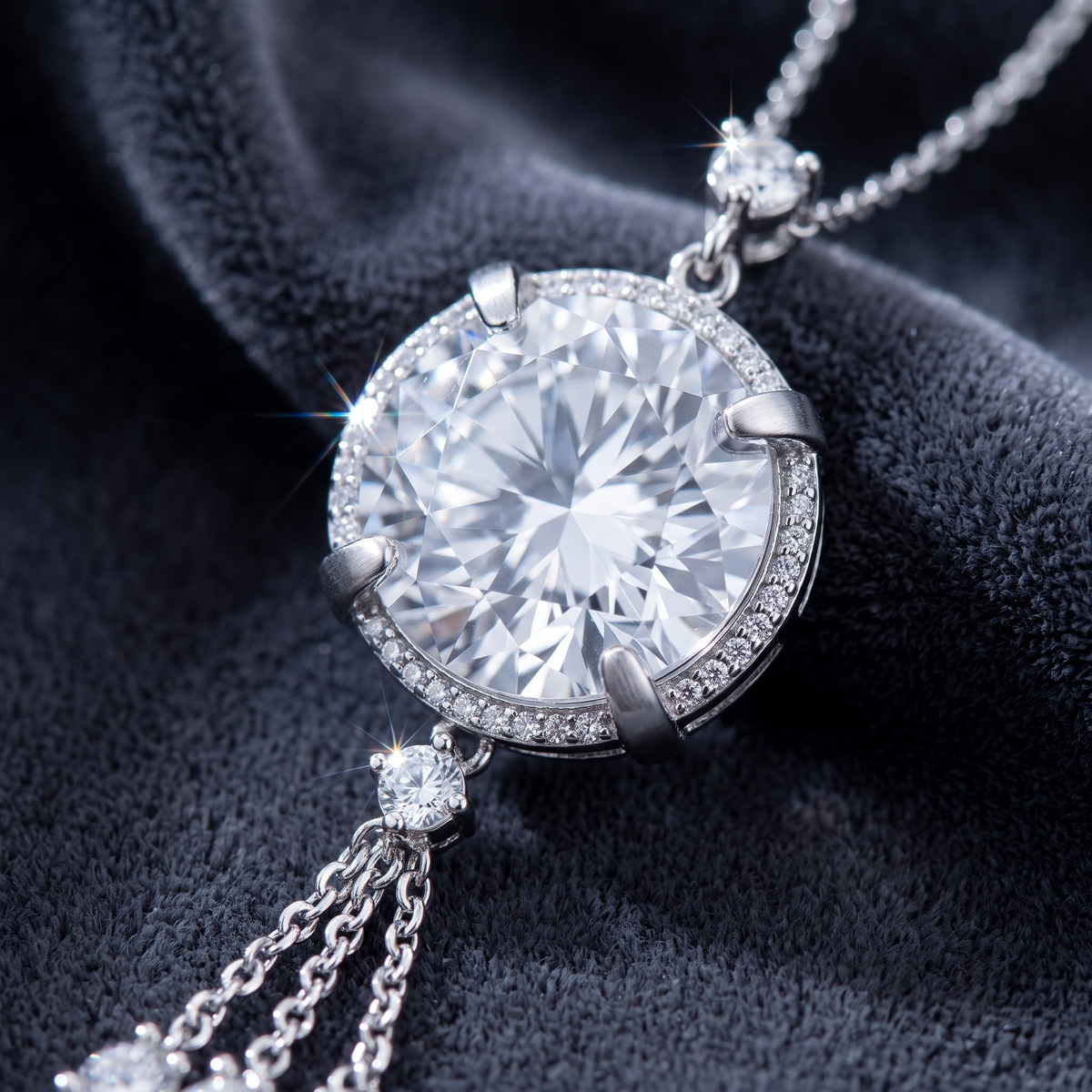Celestial Lunar Drop Necklace