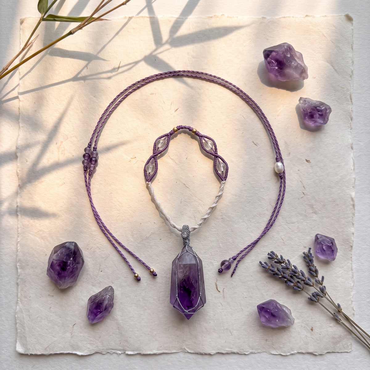 Soft Pink Crystal Necklace