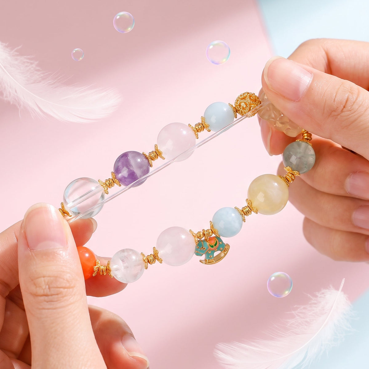 Blossom & Blessing Mixed Gemstone Bracelet