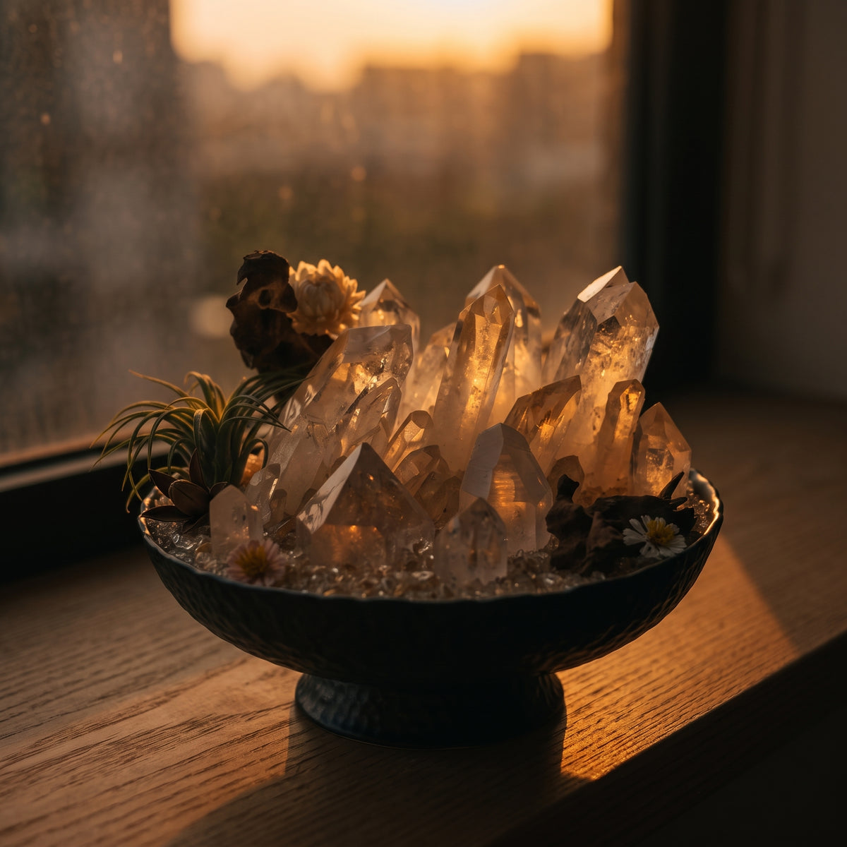Sunlit Forest Crystal Garden